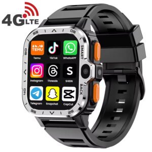2.03 Inch 4G SIM Card Android Smartwatch Video Call GPS WiFi PGD Smartwatch Business Style Heart Rate Tracker Touch Answer Calls